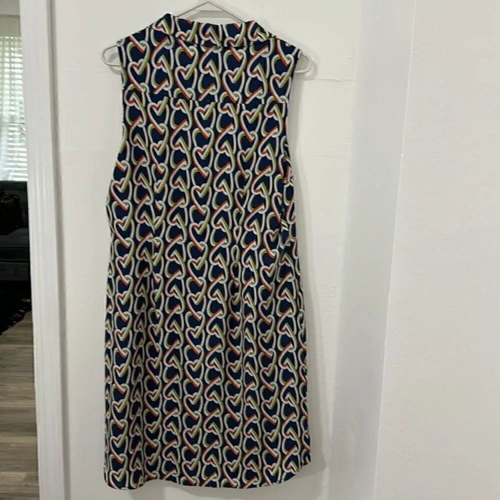 Cabi HEART PRINT MULTICOLOR  MIDI DRESS SIZE M - Picture 4 of 13
